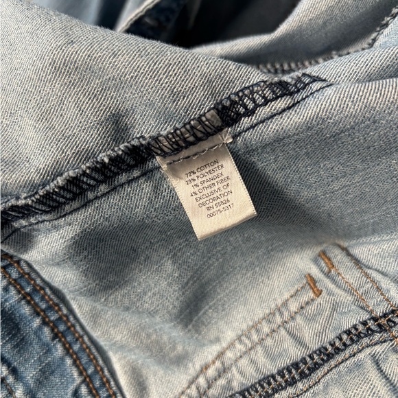 Christopher & Banks Cropped Denim Jacket 90s Retro Casual Blue Size S - Picture 3 of 6